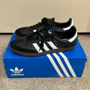 Adidas Sambas Black/White/Gum - Size US 7 (Unisex)